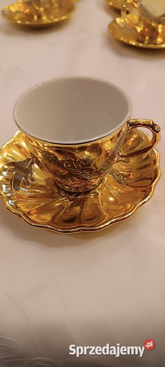 Złoty serwis kawowy Japan Jashika Kraków