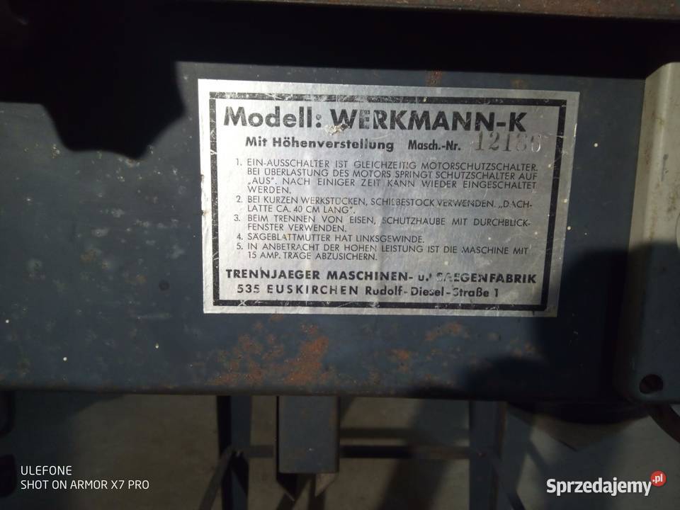 piła do drewna cerkulatka krajzega siłowa Frampol