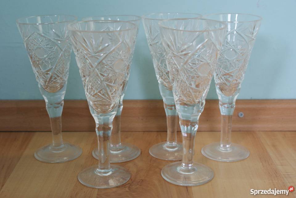 Stare zabytkowe kryształy ZESTAW Lubań