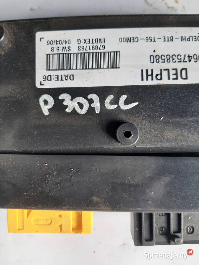 PEUGEOT 307 CC CABRIO STEROWNIK MODUŁ DACHU łódzkie Ksawerów
