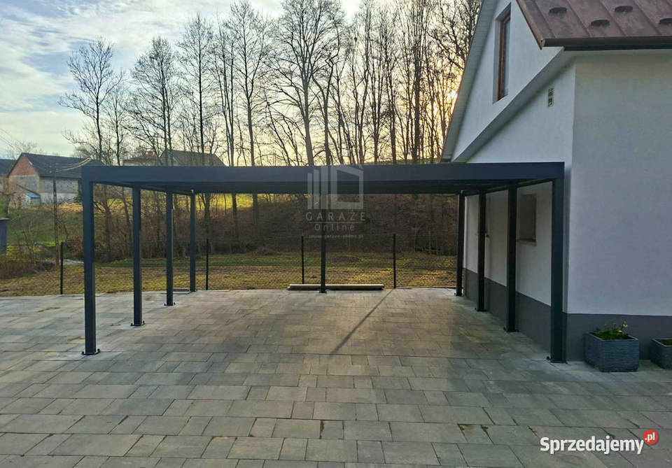 Carport PREMIUM Wiata samochodowa 7x5m antracyt lubuskie Lubartów