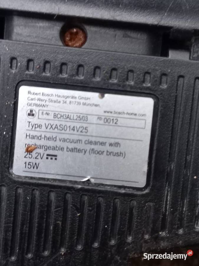Odkurzacz bezprzewodowy Bosch