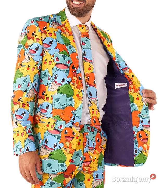 OPPOSUITS Garnitur męski z krawatem kolorowy Odzież codzienna Ostrów Wielkopolski