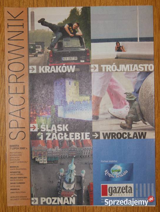 Spacerownik Kraków Trójmiasto Śląsk i Zagłębie Mapy i przewodniki Parczew