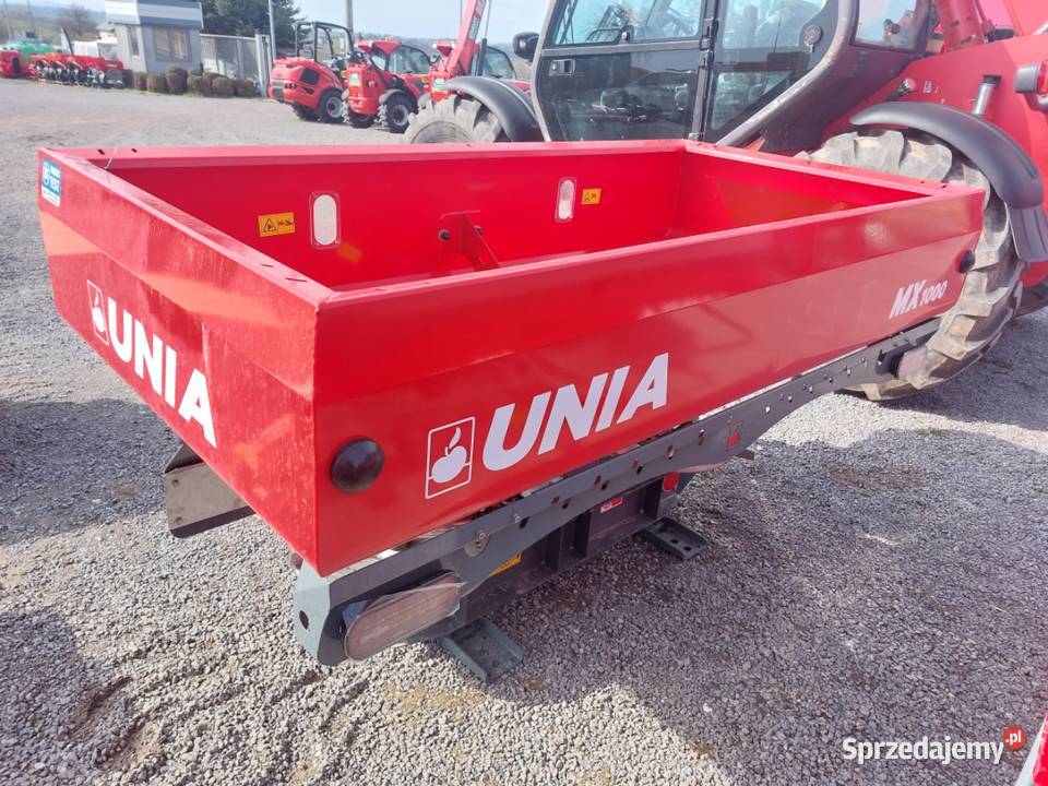 Rozsiewacz nawozów dwutarczowy Unia MX 1000