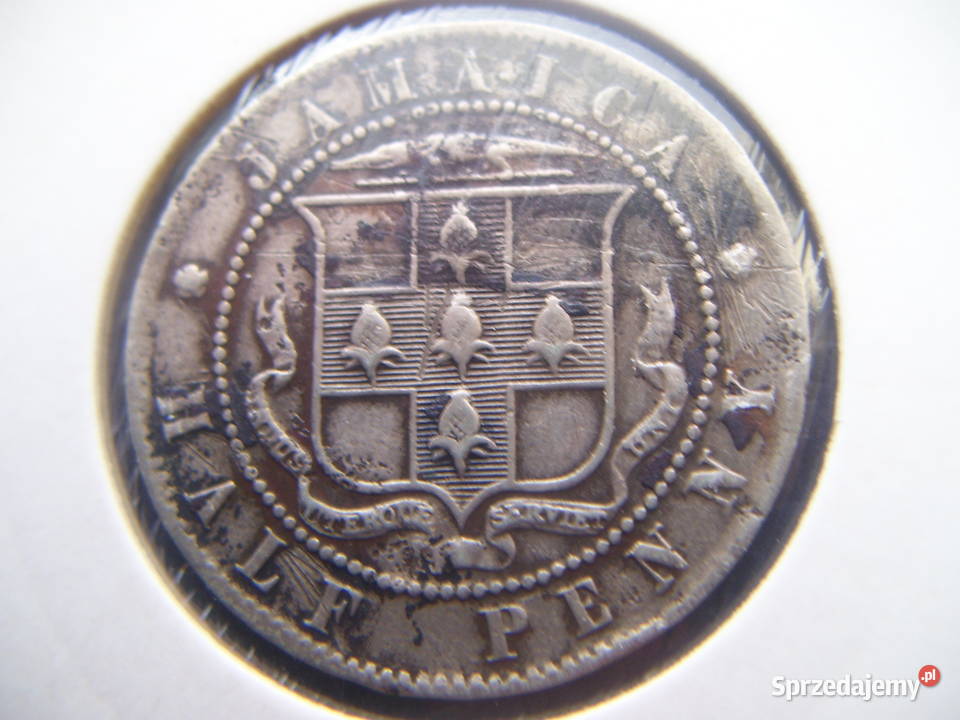 Stare monety 12 pensa 1902 Jamajka Lesko