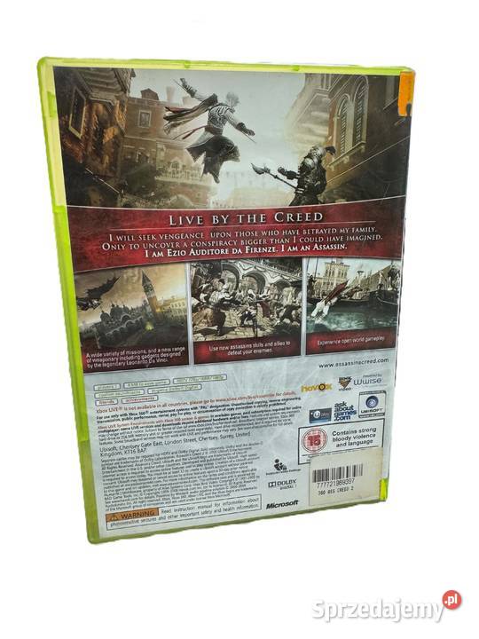 Assassins Creed II Xbox 360 pudełkowa warmińsko-mazurskie Elbląg sprzedam