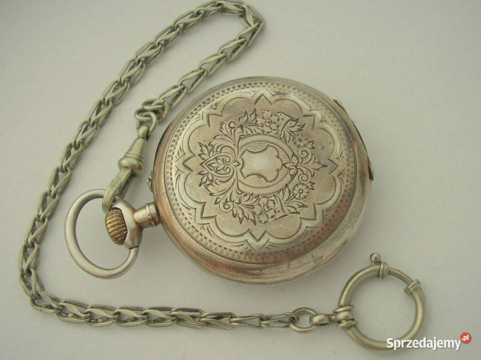 LUC CHOPARD watch zegarek kieszonkowy SREBRNY