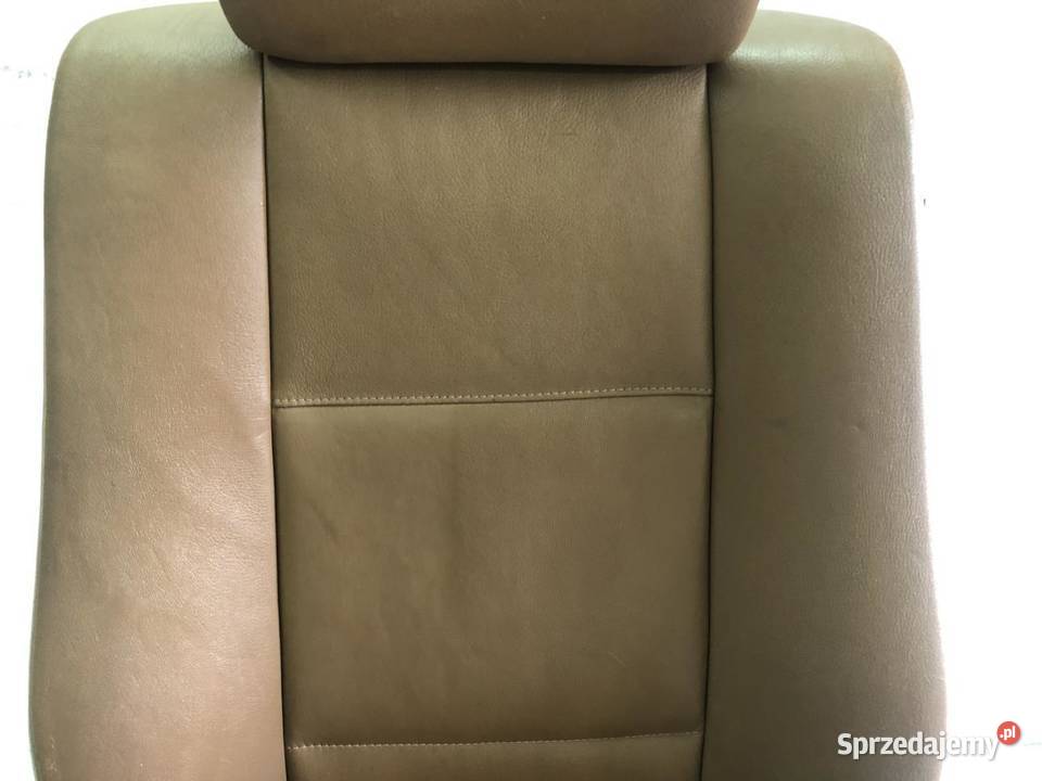 FOTEL PRAWY PRZÓD SKÓRA BEŻ BMW E46 EU