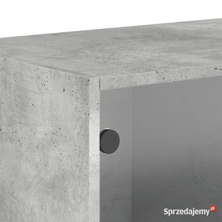 Szafki wiszące 2 szklane drzwi szarość betonu mazowieckie Warszawa sprzedam