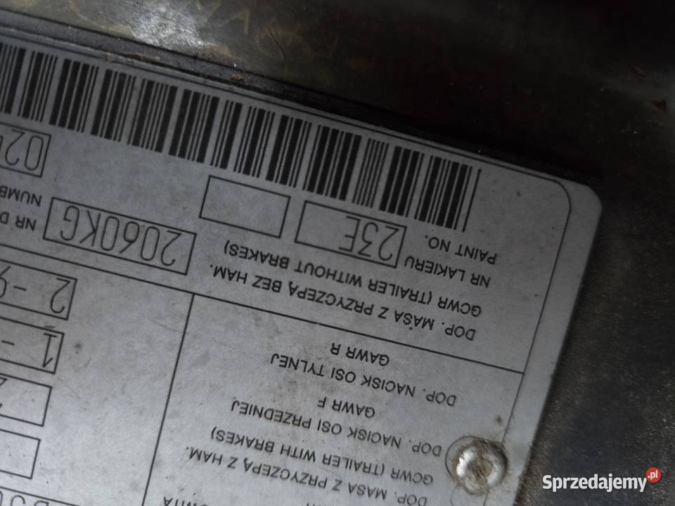 Polonez maska silnika i klapa bagażnika 23E śląskie