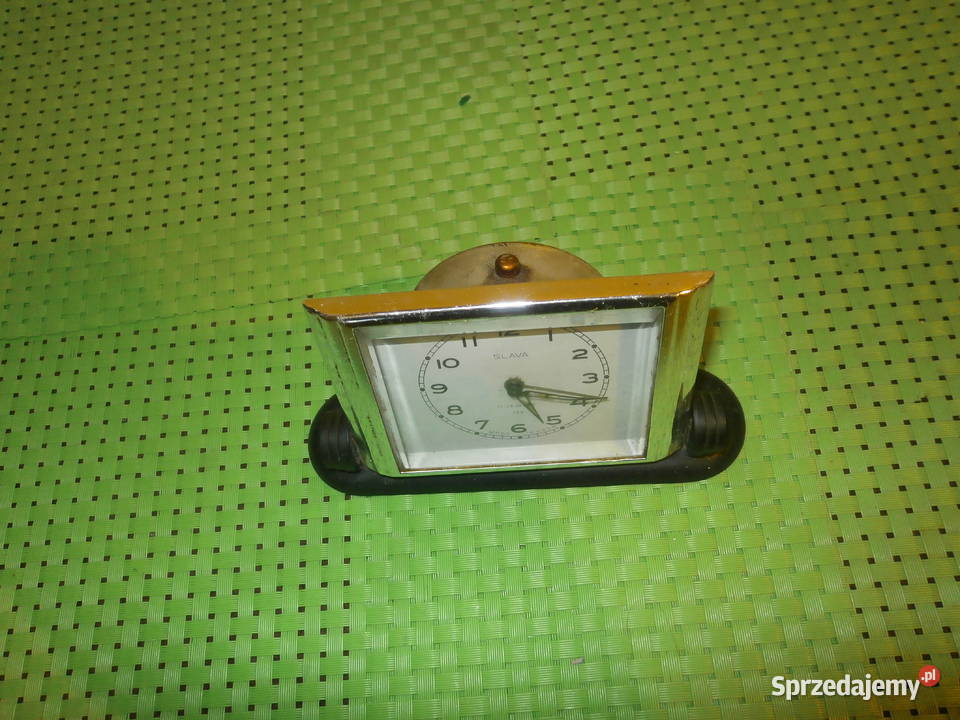 Budzik SLAVA 28B 11 jewels perła USSR sprawny Łódź