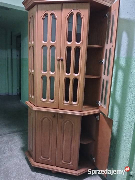 Witryna dębowa oszklona Łódź sprzedam