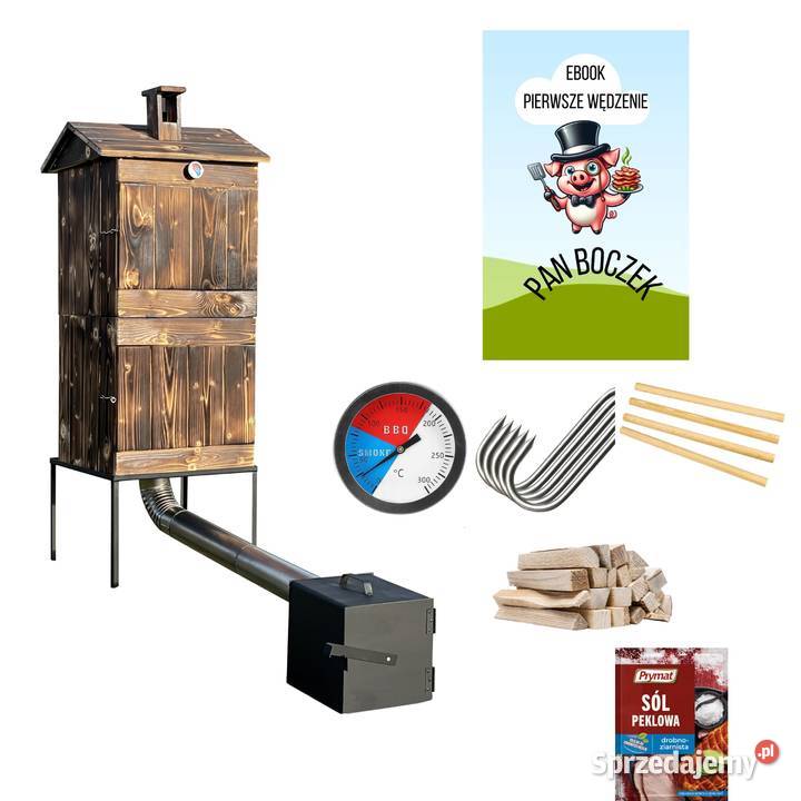 WĘDZARNIA DREWNIANA ogrodowa xxl książka Trzebunia