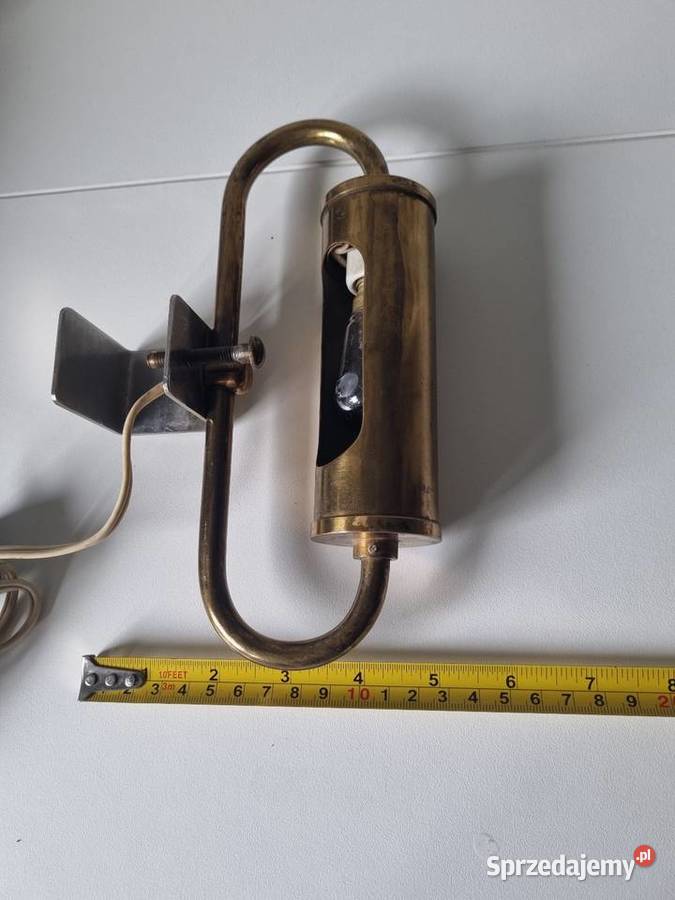 Kinkiet mosiężny lampa ścienna obraz pianino Kinkiety Dom i Ogród