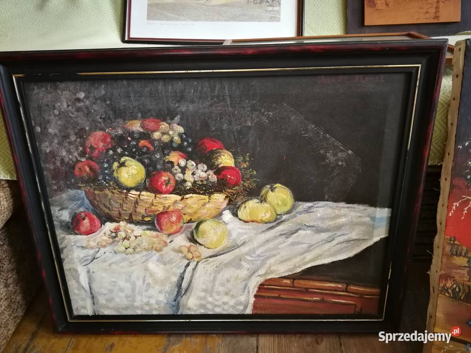 Zestaw obrazów Płótno Rzeźba Rama Monet 5 sztuk Szczecin
