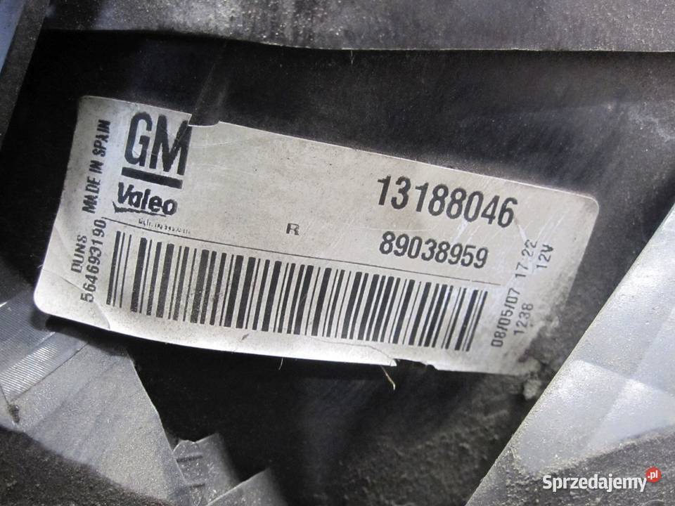 OPEL CORSA D 07r lampa prawa tył 13188046