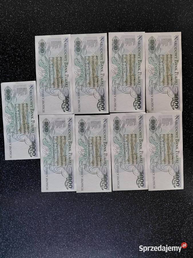Banknoty 5000 zl Chopin śląskie Katowice
