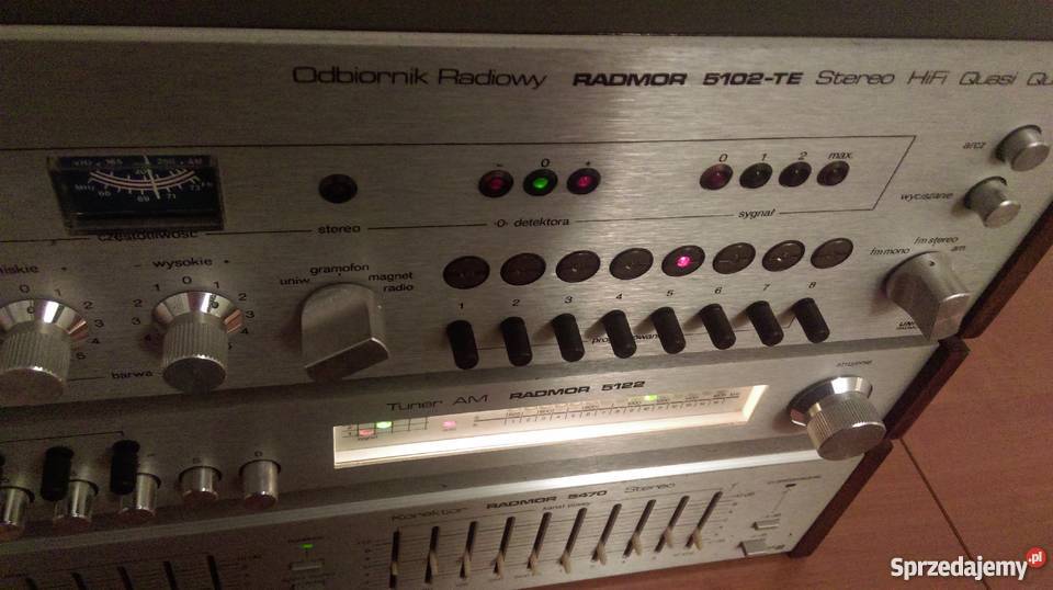 Unitra Radmor 5102te piękny i sprawny zestaw Wieże i miniwieże Węgrów