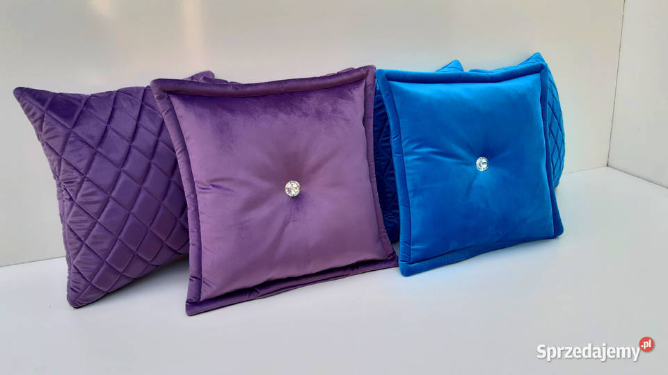 PODUSZKI DEKORACYJNE KOMPLET GLAMOUR VELVET Poznań sprzedam