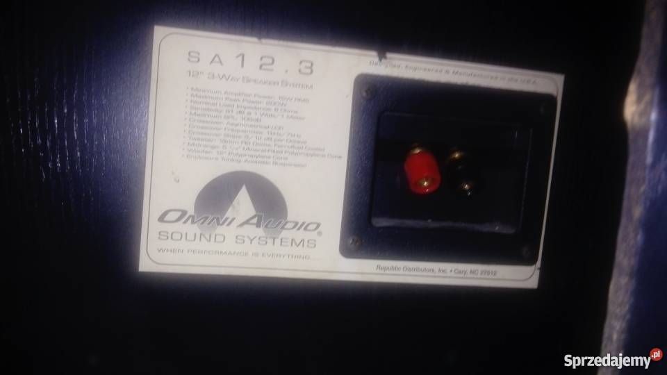 Kolumny omni audio stan zadbane 2x200watt kujawsko-pomorskie Świecie