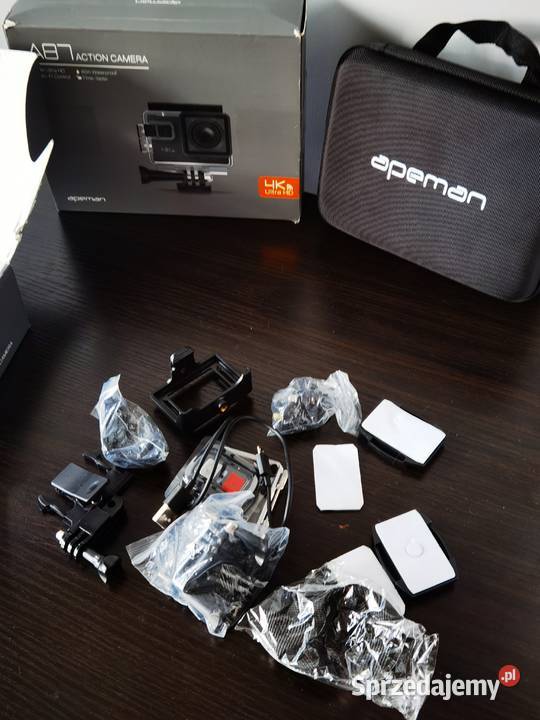 Apeman A77 Kamera Sportowa 4K30FPS Zestaw lubuskie Zielona Góra
