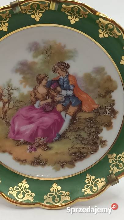 Zabytkowy talerzyk podstawek wiedeńska miłość Zamość