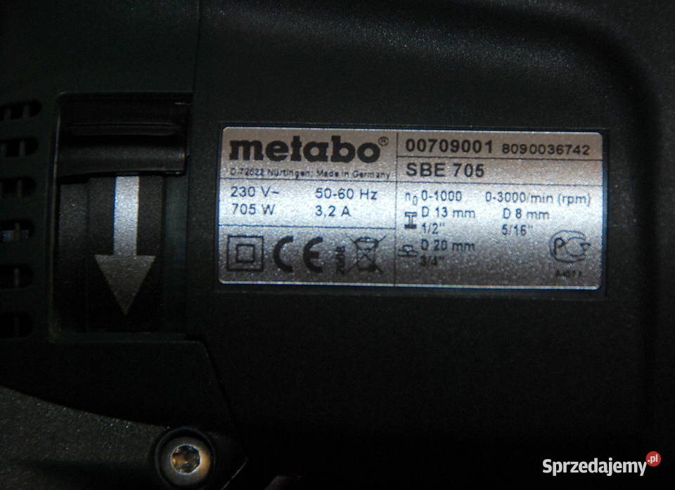 Wiertarka udarowa w walizce Metabo dwubiegowa z Warszawa