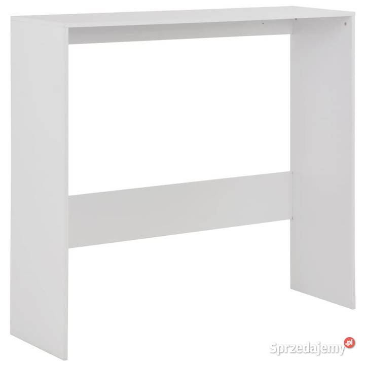 Stół barowy z 2 blatami biały 130 x 40 x 120 Warszawa