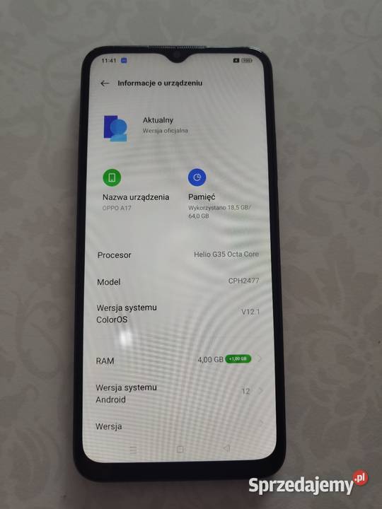 Oppo A72 CPH2067 z 128GB pamięci i 4GB Ram podkarpackie Rzeszów