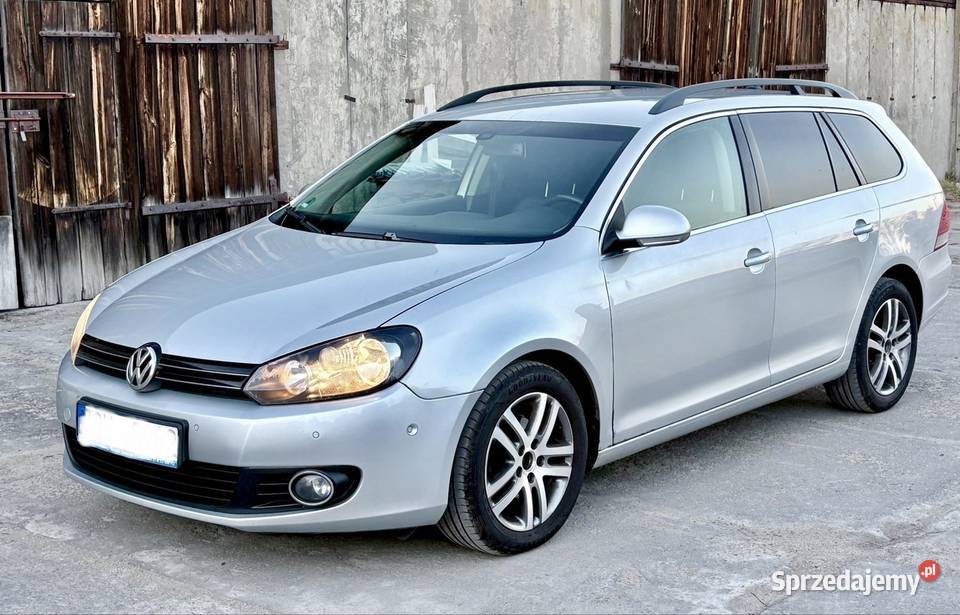VW Golf VI 16 TDI bogata wersja asystent srebrny Suchań