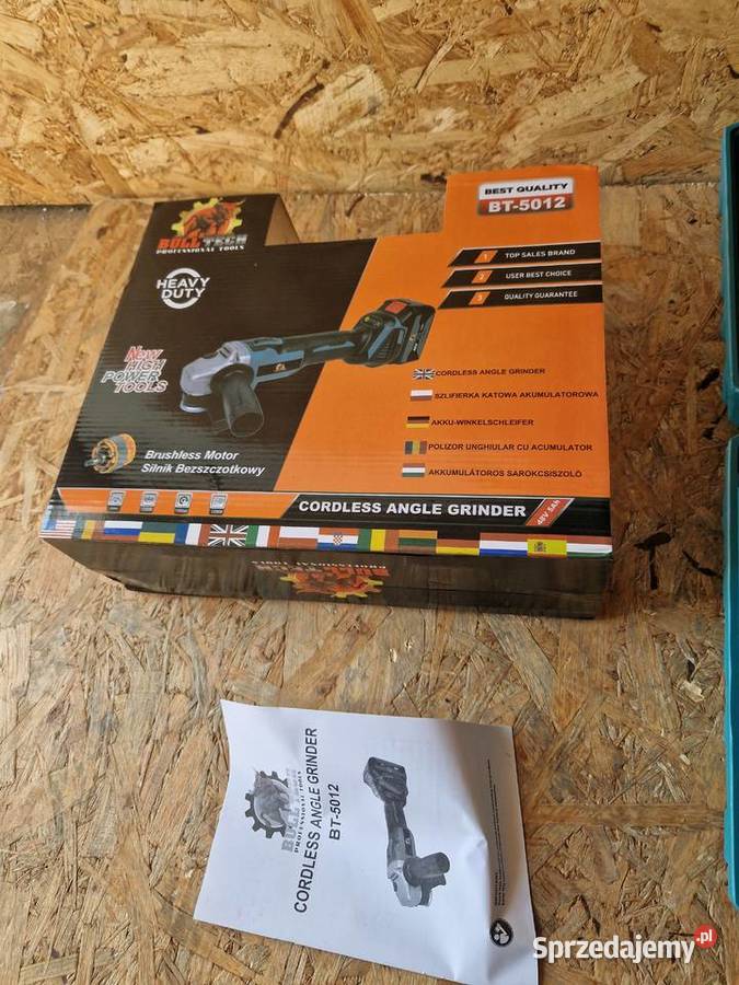 SZLIFIERKA KĄTOWA AKUMULATOROWA Z REGULACJĄ sprzedam