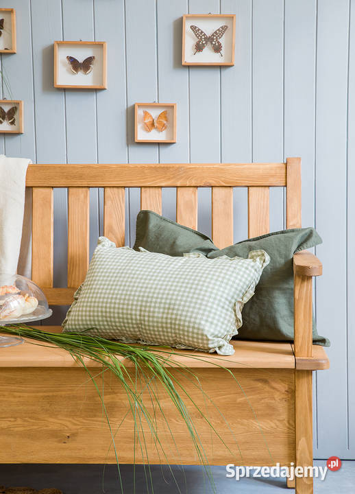 Drewniana ławka ze schowkiem małopolskie Maków Podhalański