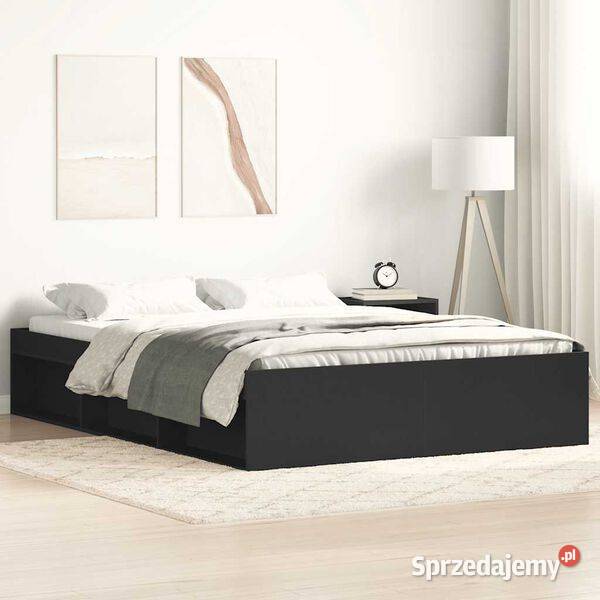 vidaXL Rama łóżka czarna 120x200 SKU3203853 Warszawa