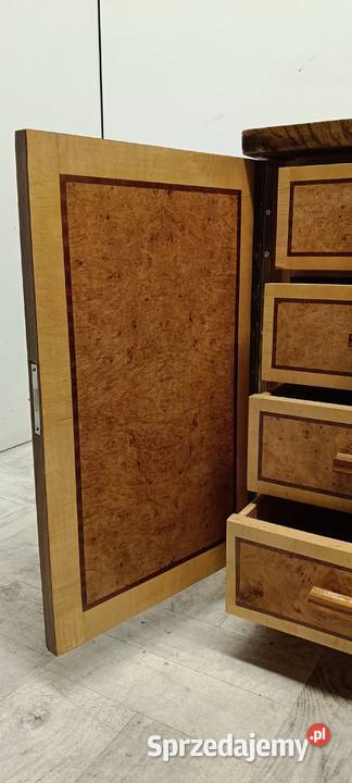 biurko art deco stare drewniane dwustronne Biurka Meble Radomsko