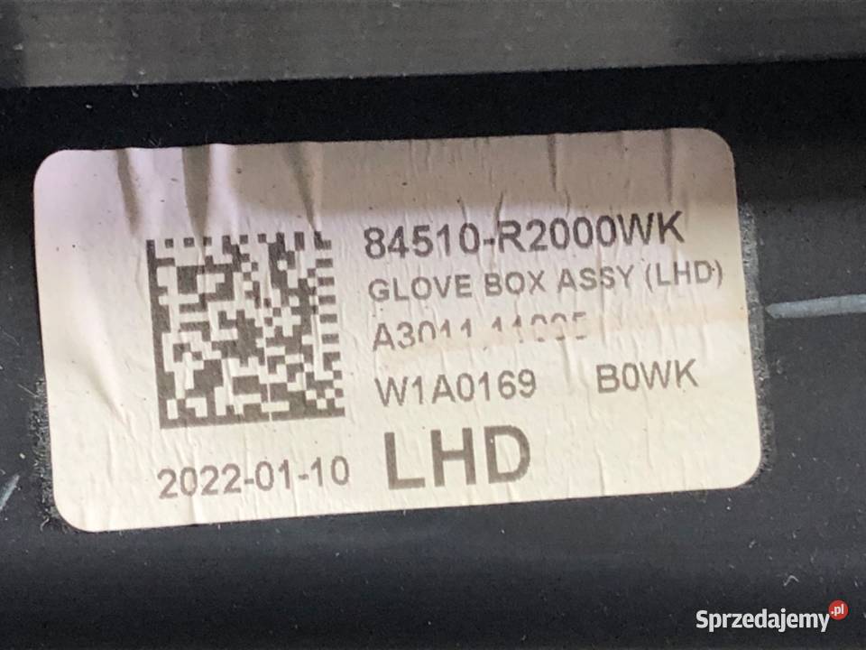 SCHOWEK PASAŻERA KIA SPORTAGE V SUV 84510R2000 Schowki, półki podkarpackie