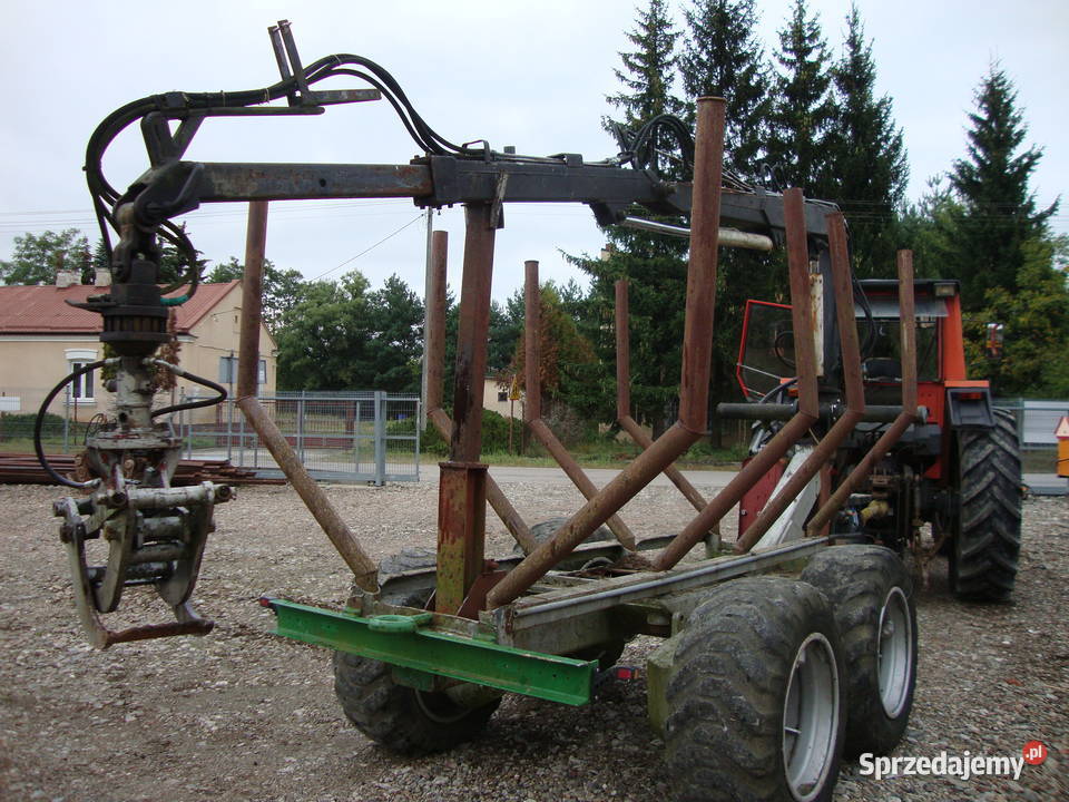przyczepa do lasu leśna przyczepa z HDS Czaplinek