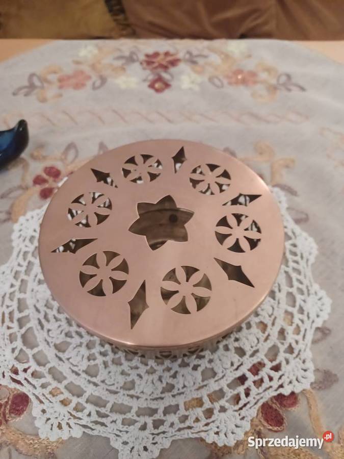 Ładny podgrzewacz Miedź mosiądz Poznań sprzedam