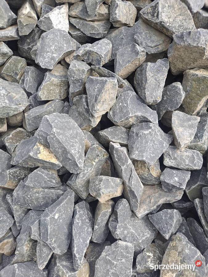 Kamień czarny bazaltowy ogrodowy bazalt gabion