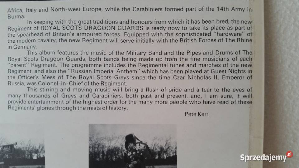 FAREWELL TO THE GREYSThe Pipes and Drums and płyta winylowa