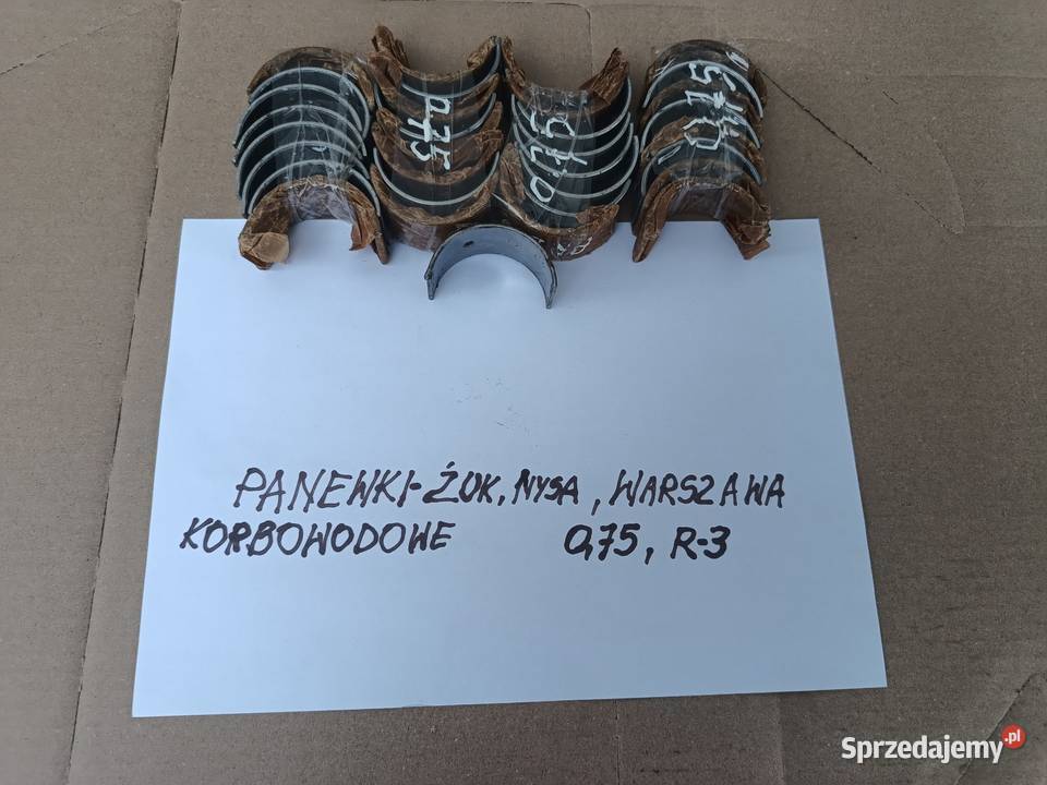 Panewki korbowodowe Żuk Nysa Warszawa Części montażowe Głowno