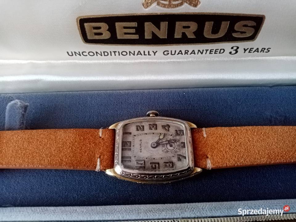 Zegarek zabytkowy Benrus Vintage 10 k Gold Płock