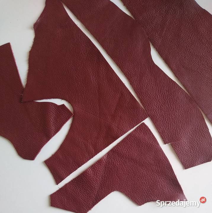 Skóra 205 g Licowa Włoska Czerwony Bordowy Gdańsk sprzedam