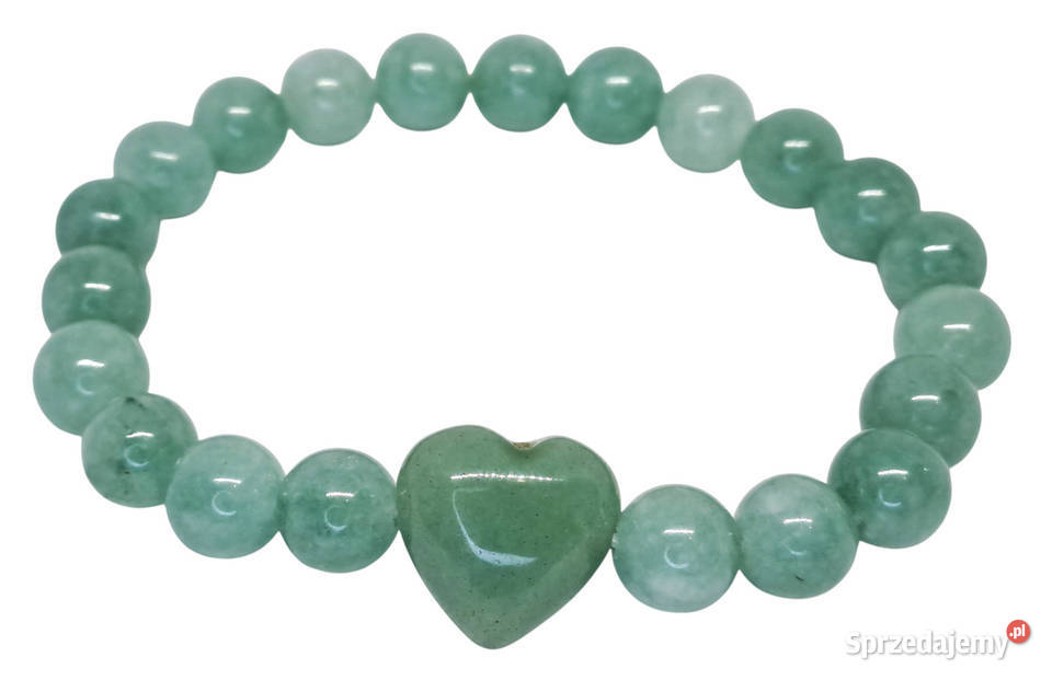 Bransoletka z awenturynu AWENTURYN serce kulka mazowieckie Warszawa