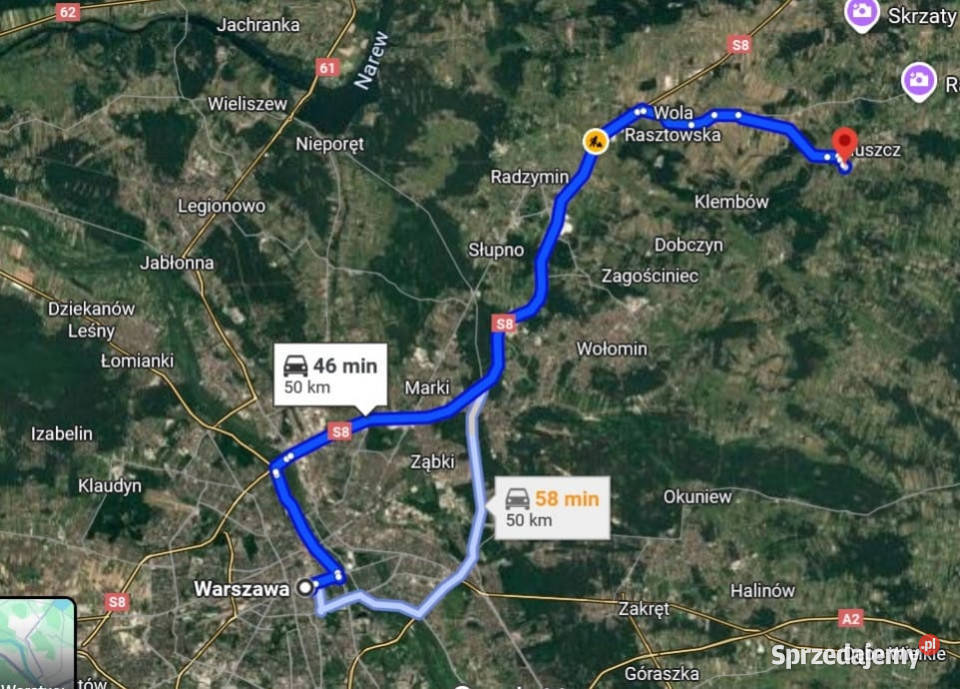 Siedlisko rzeką 50 Warszawy 84zł/m2 Tłuszcz