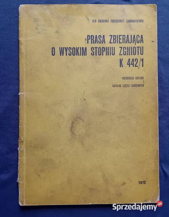 Prasa zbierająca o wysokim stopniu zgniotu K