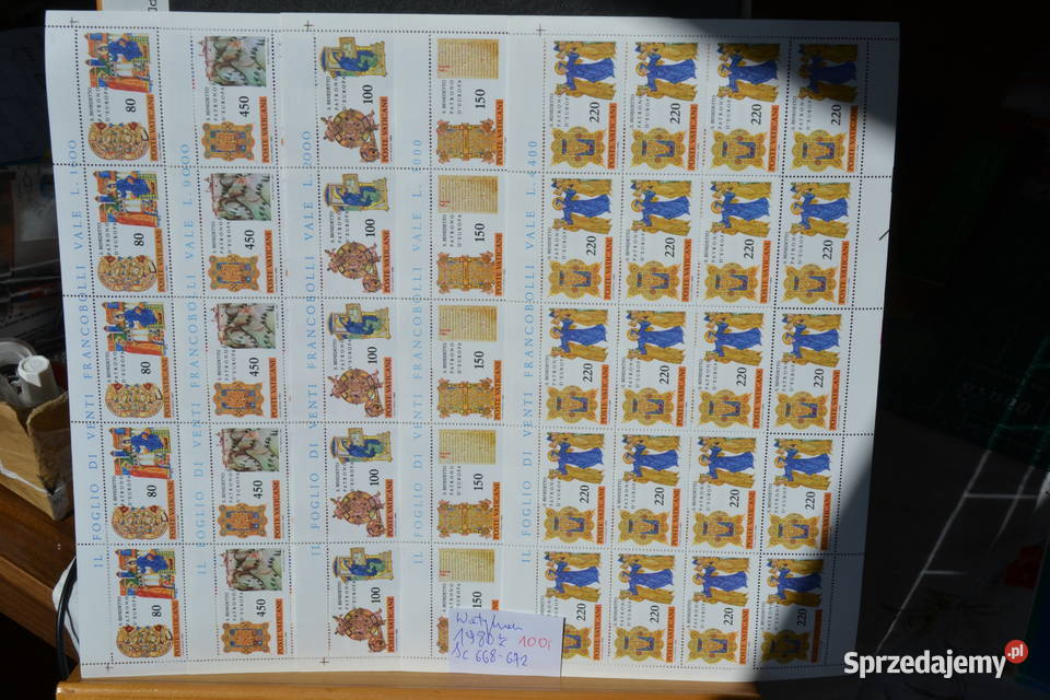 Znaczki Watykan Arkusze Sc 668672 Sobótka