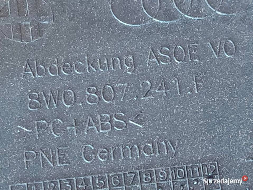Zaślepka Zderzaka Przód Audi A4 B9 SLine osobowe wielkopolskie Pleszew