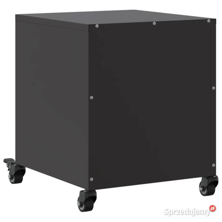 Szafka nocna czarna 36x39x435 stal WM846614 Warszawa