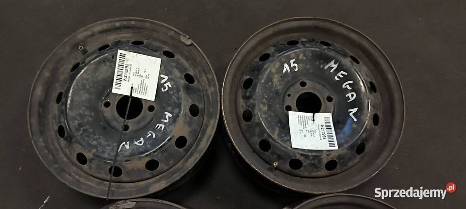 FELGA STALOWA 15 RENAULT MEGANE I KOMPLET Pozostałe kujawsko-pomorskie Lipno